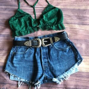 Vintage Levi 501 High Waisted Cut Off Shorts!